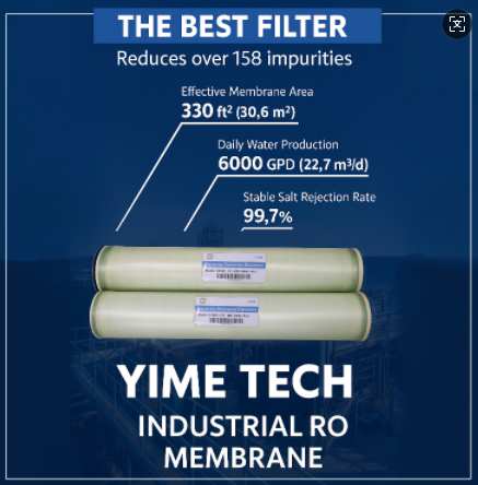 Yime समुद्री जल अलवणीकरण RO झिल्ली